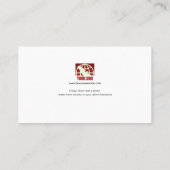 壮麗な色のしぶきの近代美術の名刺 名刺 (裏面)