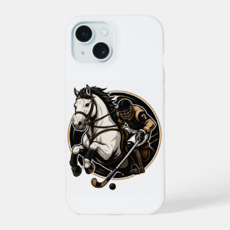 壮麗な馬のアート iPhone 15 ケース - 馬術ファン向け