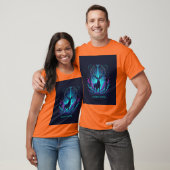 壮麗な鹿のグローTシャツ Tシャツ (ユニセックス)