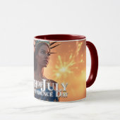 壮麗な7月4日のデザイン - 花火と自由 マグカップ (正面右)