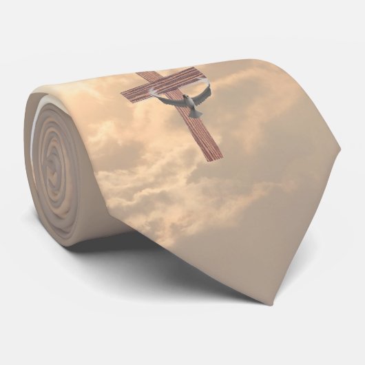 壮麗彼はRisenTie及び木の十字のデザインです ネクタイ (ロール)