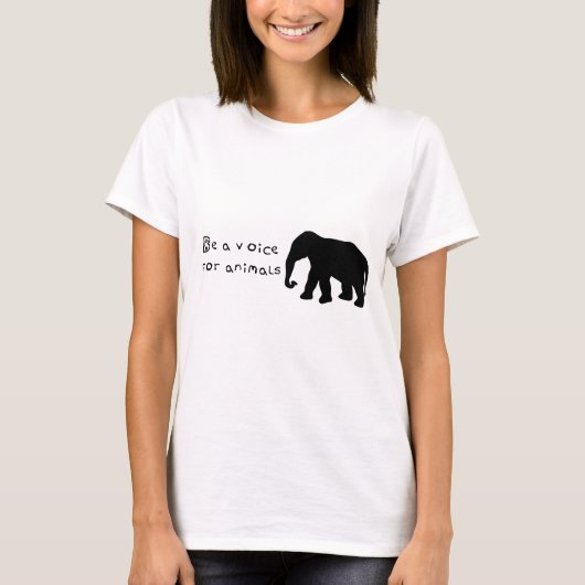 声があって下さい Tシャツ (正面)