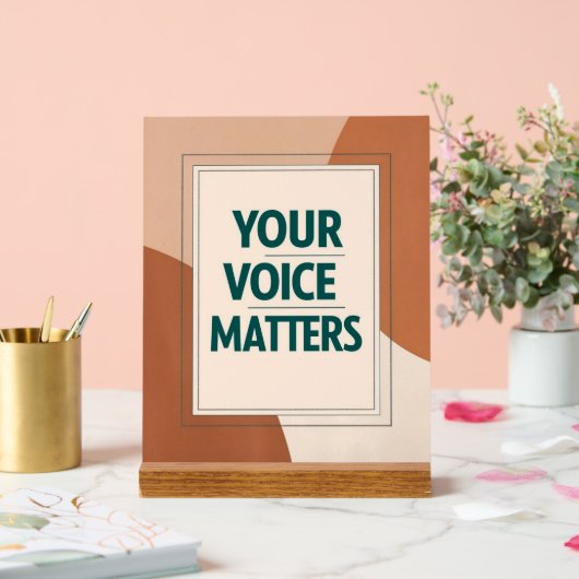 声が大事 アクリルサイン (ウェディング)