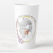 声が大事 カフェラテマグ (正面)