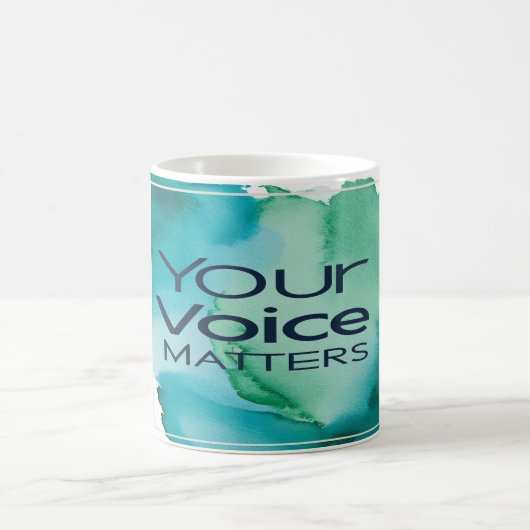 声が大事 コーヒーマグカップ (中央)