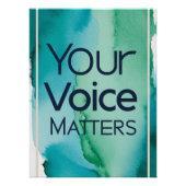 声が大事 ポスター (正面)