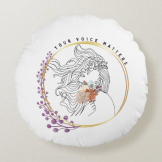 声が大事 ラウンドクッション