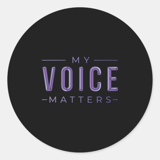 声が大事 ラウンドシール (正面)