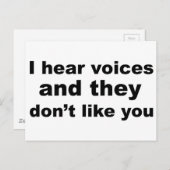 声が聞こえてお前が嫌いだ ポストカード (正面/裏面)