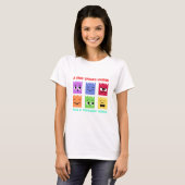 声が響く顔 Tシャツ (正面フル)