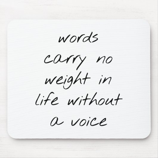 声なきマウスパッド マウスパッド (正面)