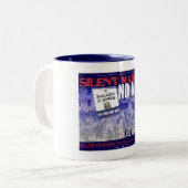 声なき大衆の茶マグ ツートーンマグカップ (正面左)