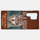 声になる – 狼の保護と自由 SAMSUNG GALAXYケース (裏面横)