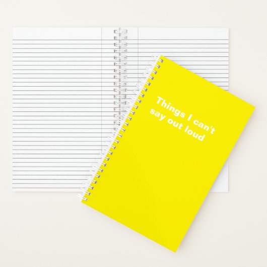 声に出せないことおもしろいことわざ ノートブック (内側)