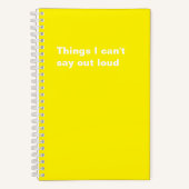 声に出せないことおもしろいことわざ ノートブック (正面)