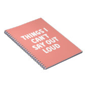 声に出せないもの – ノートおもしろいブック ノートブック (右側)