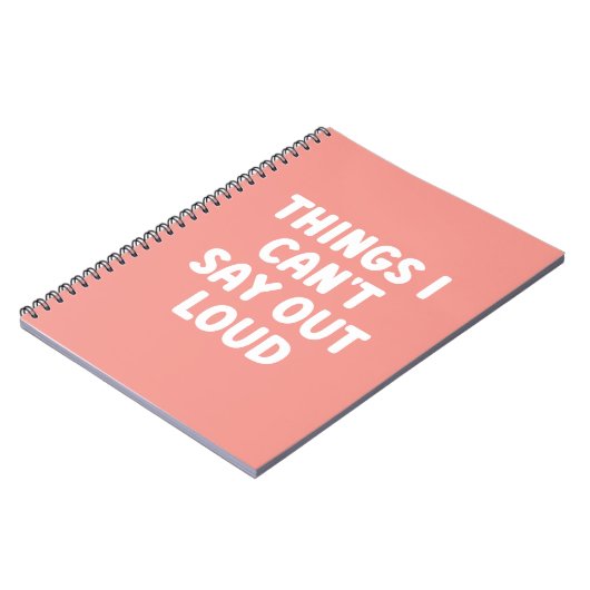 声に出せないもの – ノートおもしろいブック ノートブック (左側)