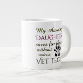 声のない人々Daughter Vet Tech ジャンボコーヒーマグカップ (正面右)