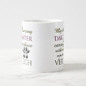 声のない人々Daughter Vet Tech ジャンボコーヒーマグカップ (正面)