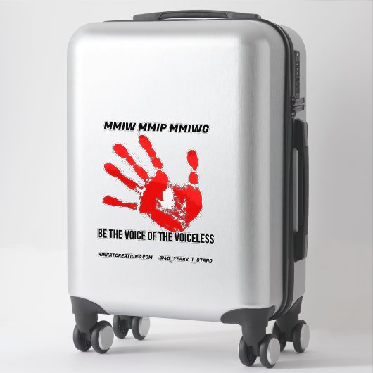 声のない人の声である シール (スーツケース)