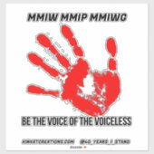 声のない人の声である シール (シート)