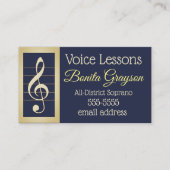声のレッスン 名刺 (正面)