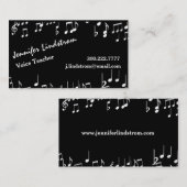 声の先生の名刺のテンプレート 名刺 (正面/裏面)