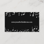 声の先生の名刺のテンプレート 名刺 (裏面)