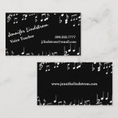 声の先生の名刺のテンプレート 名刺 (正面/裏面)