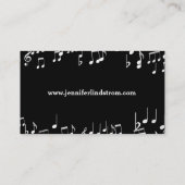 声の先生の名刺のテンプレート 名刺 (裏面)