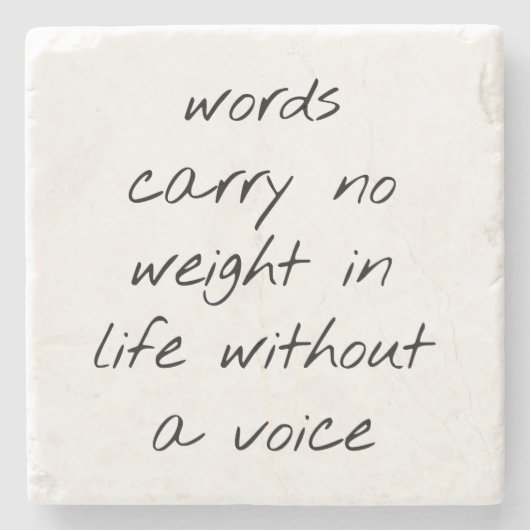 声の大理石のコースターなしで ストーンコースター (正面)