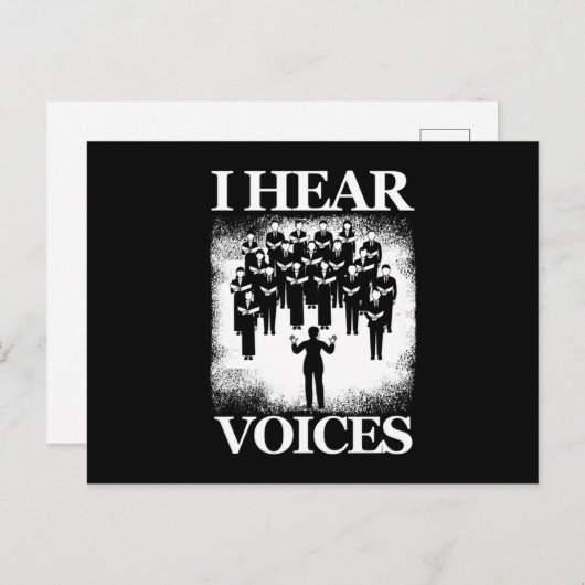 声の指揮者コーラスギフトの合唱を聞く ポストカード (正面/裏面)