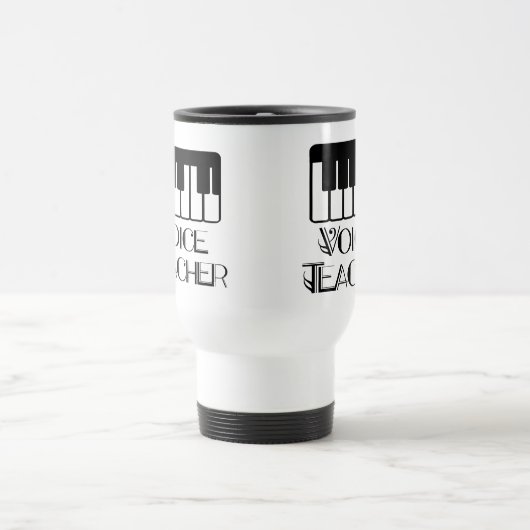 声の音楽の先生のギフト トラベルマグ (中央)