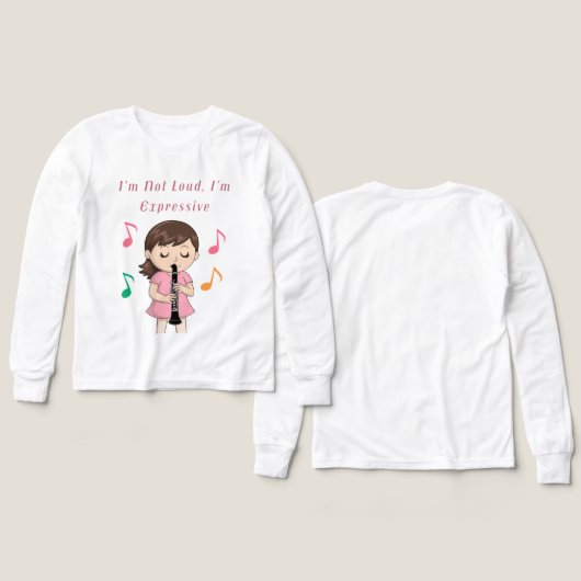 声は出ない、表情豊かだ (デザイン 正面＆背面)