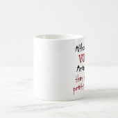 声は実質のおもしろいなことわざではないです マグカップ (中央)