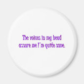 声は私が健全であることを私を保証します マグネット (正面)