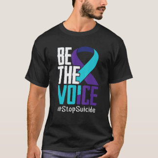 声をあげよう 自殺を止めよう 精神衛生 Tシャツ