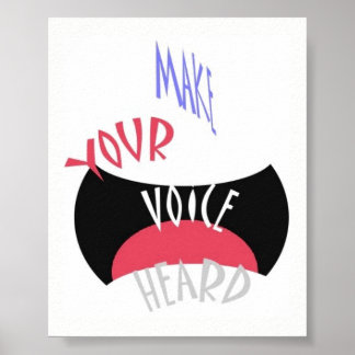 声をミニにする ポスター