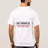 声を上げた Tシャツ (裏面)