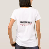 声を上げた Tシャツ (裏面)