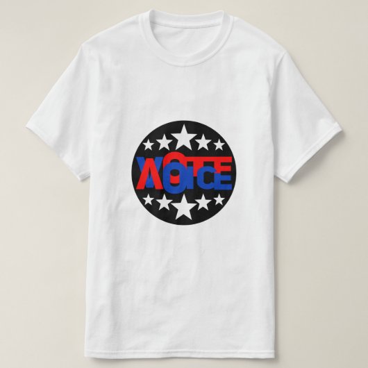 声を上げる選択： 2024年に投票数を増やす Tシャツ (デザイン正面)