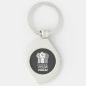 声を上げる3 キーホルダー (正面)