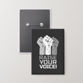 声を上げる3 缶バッジ (正面/裏面)