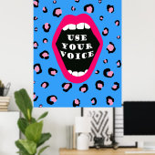 声を使う ポスター (ホームオフィス)