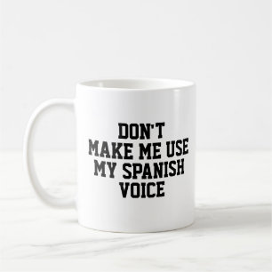 声を使わせなスペインのい おもしろい コーヒーマグカップ