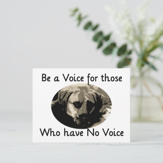 声を出す ポストカード (スタンド正面)