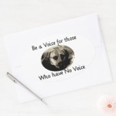 声を出す 楕円形シール (封筒)