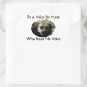 声を出す 楕円形シール (バッグ)