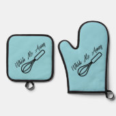 声を出遠くにす 鍋つかみ&鍋敷きセット (正面)