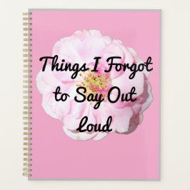 声を忘れ出して言うこと プランナー手帳